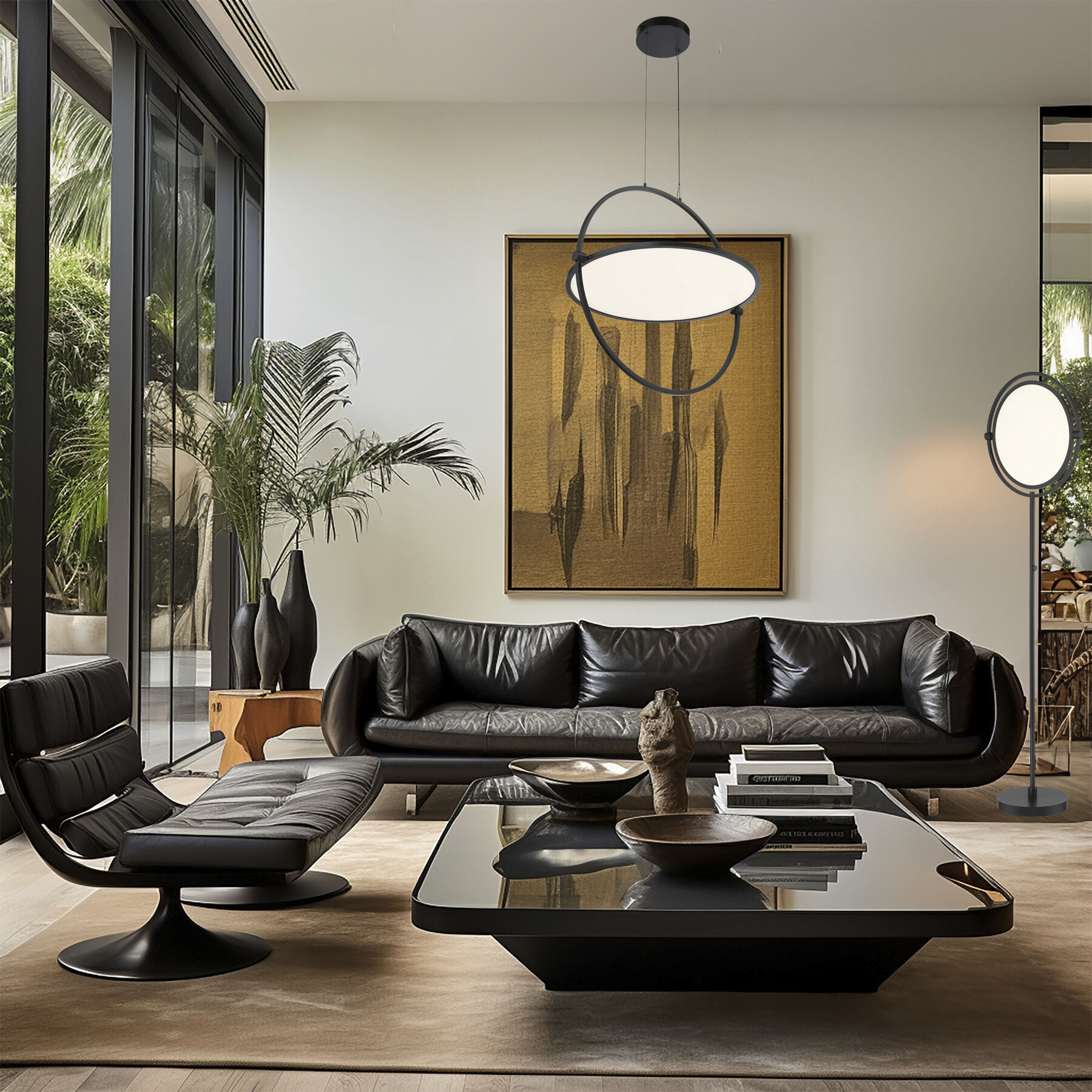 Studio 23 LED 24.38 inch Coal Pendant Ceiling Light